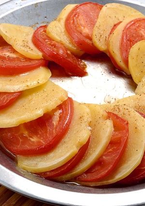 トマトとポテトのオーブン焼き-レシピのメイン写真