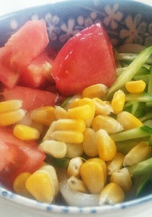 夏野菜のサラダうどん-レシピのメイン写真