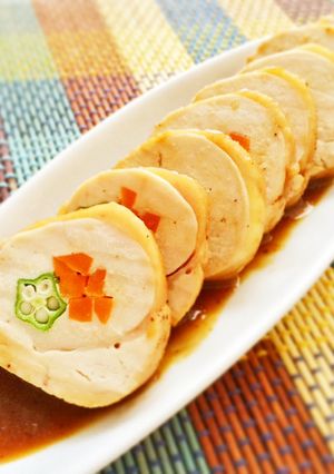 フルーツソースのさっぱりチキンロール-レシピのメイン写真