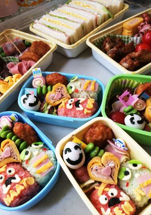 ガチャピンムックお弁当-レシピのメイン写真
