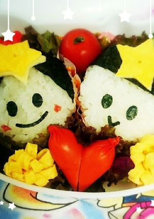 ☆七夕☆織姫と彦星 おにぎり☆-レシピのメイン写真