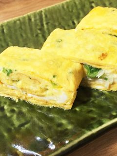 ちりめんとネギのだし巻き卵-レシピのメイン写真
