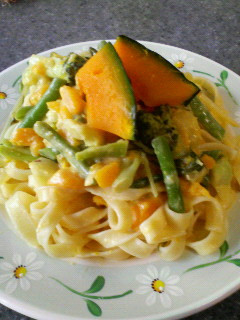 かぼちゃのクリームパスタ-レシピのメイン写真