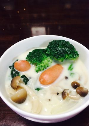 朝食は野菜たっぷりなミルクスープで♡-レシピのメイン写真