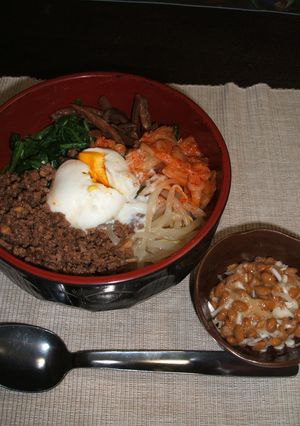 私がハマってるビビンバの食べ方~納豆編~-レシピのメイン写真
