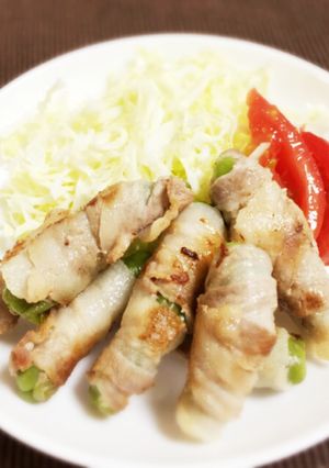 夏野菜♪カンタン！ししとうの豚バラ巻き-レシピのメイン写真