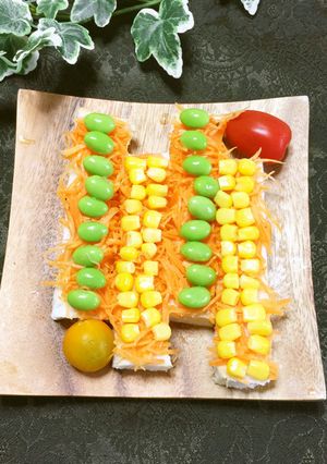 スティックオープンサンド 人参ラペ-レシピのメイン写真