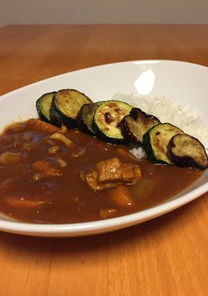 焼き茄子&ズッキーニのトマトカレー-レシピのメイン写真