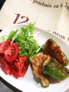 我が家のピーマン肉詰め-レシピのメイン写真
