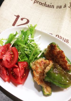 我が家のピーマン肉詰め-レシピのメイン写真