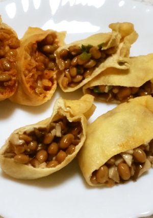 超簡単!納豆の3種の蒸しお揚げさん-レシピのメイン写真