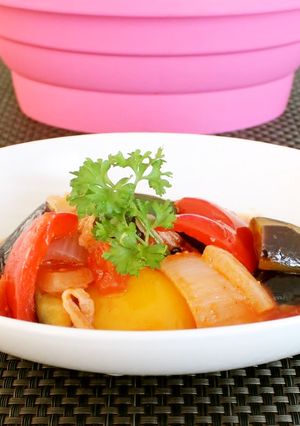 夏野菜とベーコンのラタトゥイユ-レシピのメイン写真