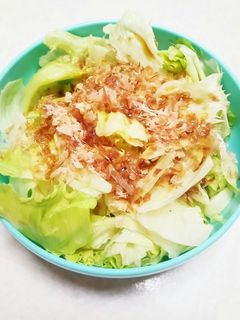 レタスおかかポン酢サラダ-レシピのメイン写真