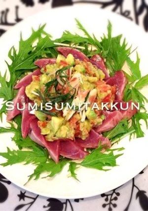 鰹&トマト＆アボカド変わりカルパッチョ☆-レシピのメイン写真