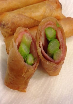 アスパラベーコン春巻き♫お弁当にも☆-レシピのメイン写真