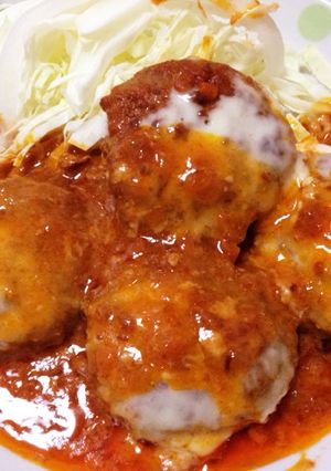 適当超カンタン！煮込みハンバーグ-レシピのメイン写真