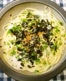 簡単すぎる胡麻と豆腐のスパゲッティ♪