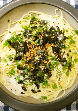 簡単すぎる胡麻と豆腐のスパゲッティ♪-レシピのメイン写真