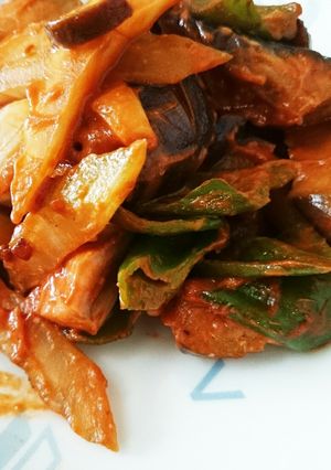 夏野菜のケチャマヨ炒め ナス セロリ-レシピのメイン写真
