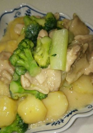 じゃがいもとブロッコリーの味噌クリーム煮-レシピのメイン写真