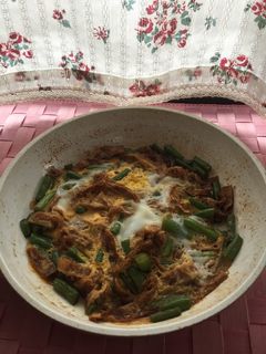 油揚げとインゲンの卵とじ-レシピのメイン写真