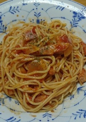 ぼれうまい！簡単トマトスパ-レシピのメイン写真