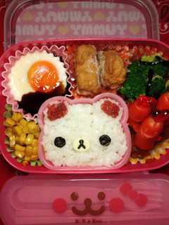 キャラ弁コリラックマ風 カップご飯-レシピのメイン写真