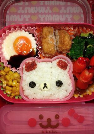 キャラ弁コリラックマ風 カップご飯-レシピのメイン写真