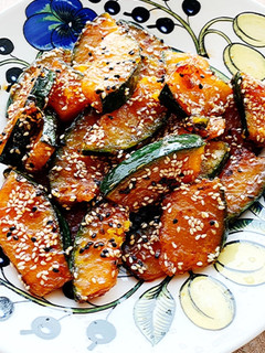 お弁当の一品にも!かぼちゃの照り焼き♡-レシピのメイン写真