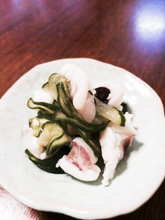 イカ下足とキュウリの酢の物-レシピのメイン写真