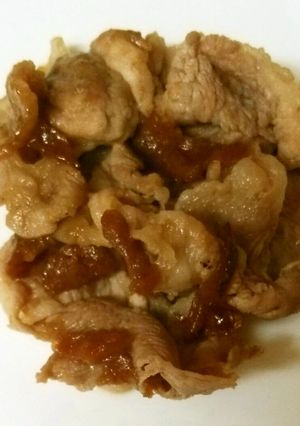 お弁当に！豚こまの梅干し炒め-レシピのメイン写真