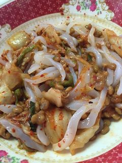 混ぜるだけ♬いか納豆キムチ-レシピのメイン写真