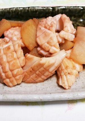 食感がたまらんっ♡イカのバター醤油-レシピのメイン写真