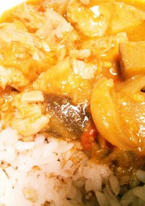 もち麦ご飯とシーチキンと夏野菜カレー-レシピのメイン写真