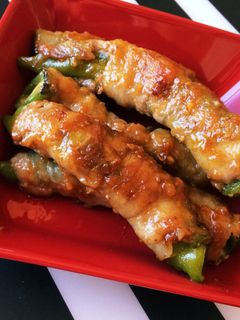 万願寺とうがらしの肉巻き-レシピのメイン写真