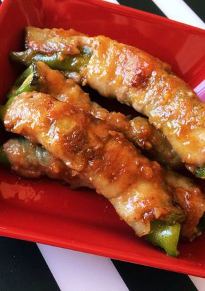 万願寺とうがらしの肉巻き-レシピのメイン写真