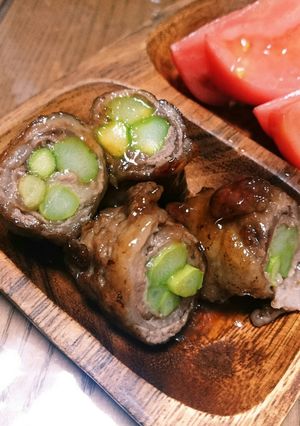 アスパラ牛肉巻き♪照り焼きしょうが風味！-レシピのメイン写真