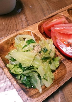 時短！キャベツと大葉のごま酢あえ♪-レシピのメイン写真