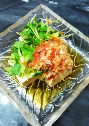 生姜とカイワレおかかの冷奴☆-レシピのメイン写真