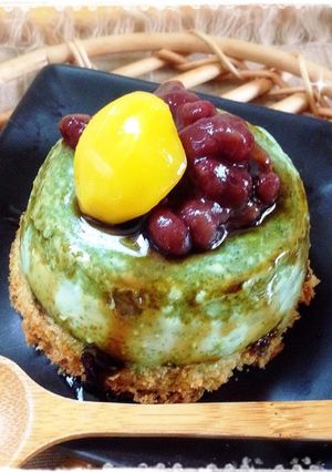 ★かんたん抹茶プリンケーキ★-レシピのメイン写真