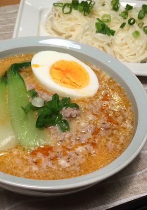 塩糀と玄米熟成糀で*坦々つけ麺(素麺)-レシピのメイン写真