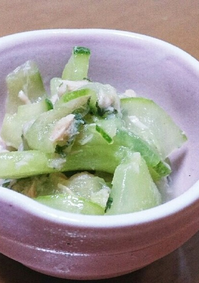 青じそとツナと地はえきゅうりの酢の物⭐-レシピのメイン写真