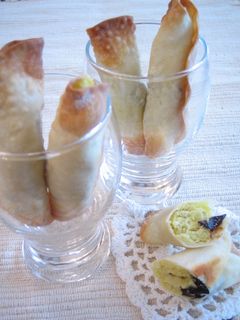 さつまいもとプルーンの餃子皮くるくる♫-レシピのメイン写真