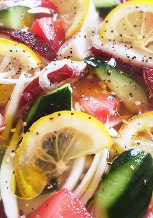 タコと野菜のマリネ風サラダ-レシピのメイン写真