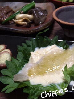 日本酒とどうぞ!昆布茶でヒラメの前菜-レシピのメイン写真