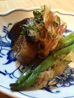 とっても簡単!ナスとおくらの焼き浸し-レシピのメイン写真