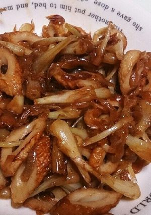 簡単！絶品！島らっきょうの炒めもの-レシピのメイン写真