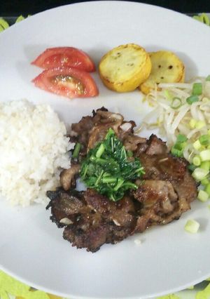 ジンギスカン肉を丸めて→ワンプレート♪-レシピのメイン写真
