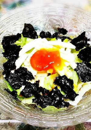 山芋と黄身漬のスタミナ⭐ズボラサラダ-レシピのメイン写真