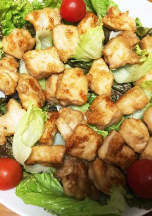 簡単！マグロの竜田風サラダ-レシピのメイン写真